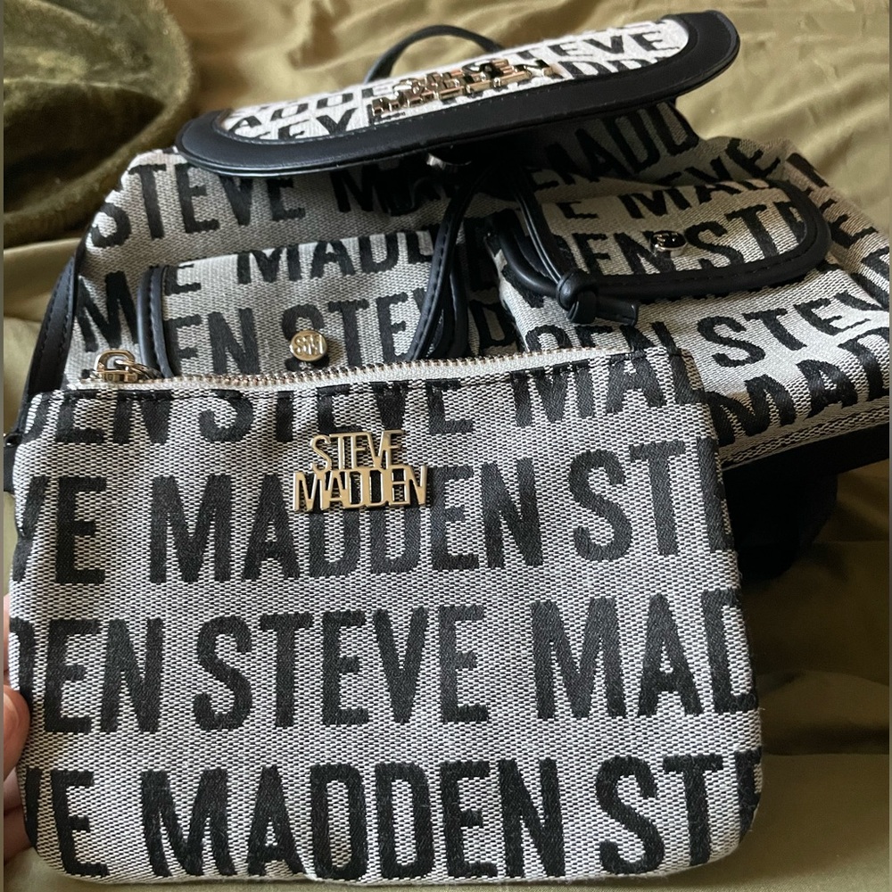 Steve Madden Mini Backpack + Pouch - image 2